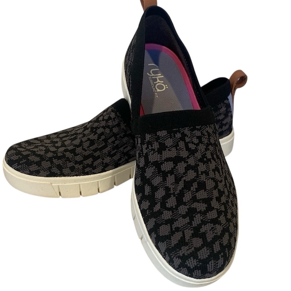🖤 Ryka Hera Speckled Slip‑On Comfort Sneakers Women’s Size 9.5